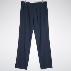Haggar Mens H26 Pants‎ Size 33x32 Blue Active Stretch Active Fit
